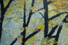 Autumn's Trees Branches original painting by Kristina Česonytė. Landscapes