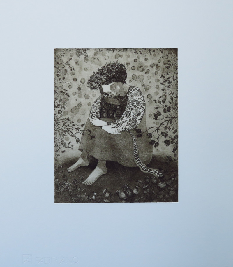 Jūratė Slyžė tapytas paveikslas Olesios lobis, Miniatiūros - Maži darbai , paveikslai internetu