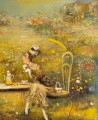 Genutė Burbaitė tapytas paveikslas Pleputės, Paveikslai dovanoms , paveikslai internetu