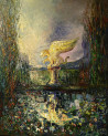 Simonas Gutauskas tapytas paveikslas Ciklas \\"Tvenkiniai. Atspindys, Meno kolekcionieriams , paveikslai internetu