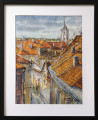 Dmitrij Zuj tapytas paveikslas Senieji Vilniaus stogai, Urbanistinė tapyba , paveikslai internetu
