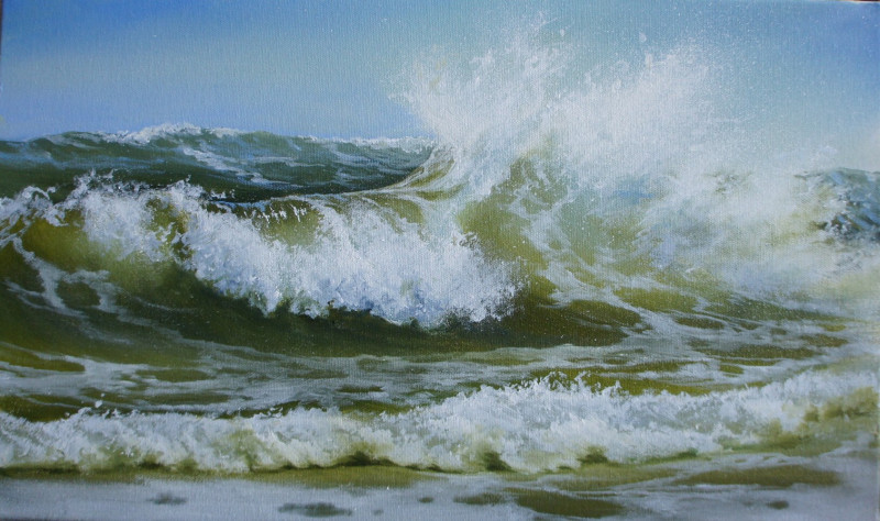 Mood 7 original painting by Povilas Dirgėla. Sea
