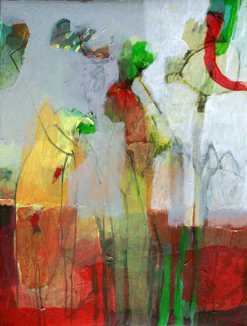Giedra Purlytė tapytas paveikslas Žolynai, Abstrakti tapyba , paveikslai internetu