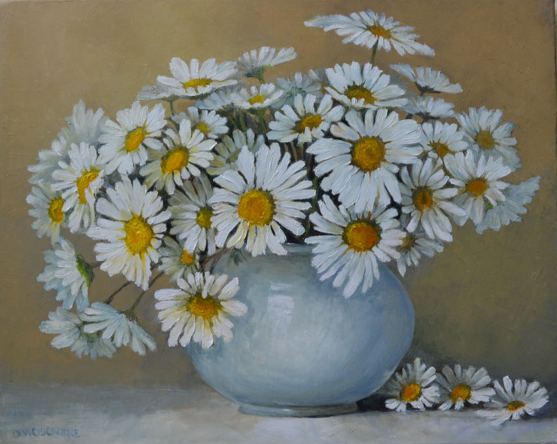 Danutė Virbickienė tapytas paveikslas Vasaros prisiminimai, Gėlės , paveikslai internetu