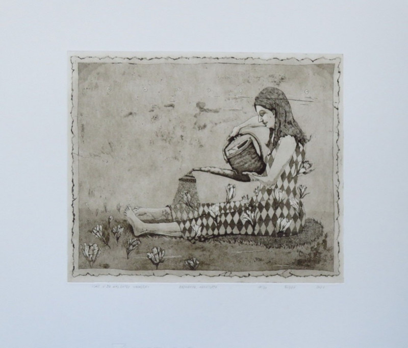 Jūratė Slyžė tapytas paveikslas Augink gėrį savyje, Fantastiniai paveikslai , paveikslai internetu