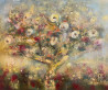 Genutė Burbaitė tapytas paveikslas Pražydusios gėlės, Gėlės , paveikslai internetu