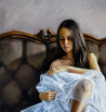 Serghei Ghetiu tapytas paveikslas A PORTRAIT OF THE BALLERINA GIRL, Šokis - Muzika , paveikslai internetu