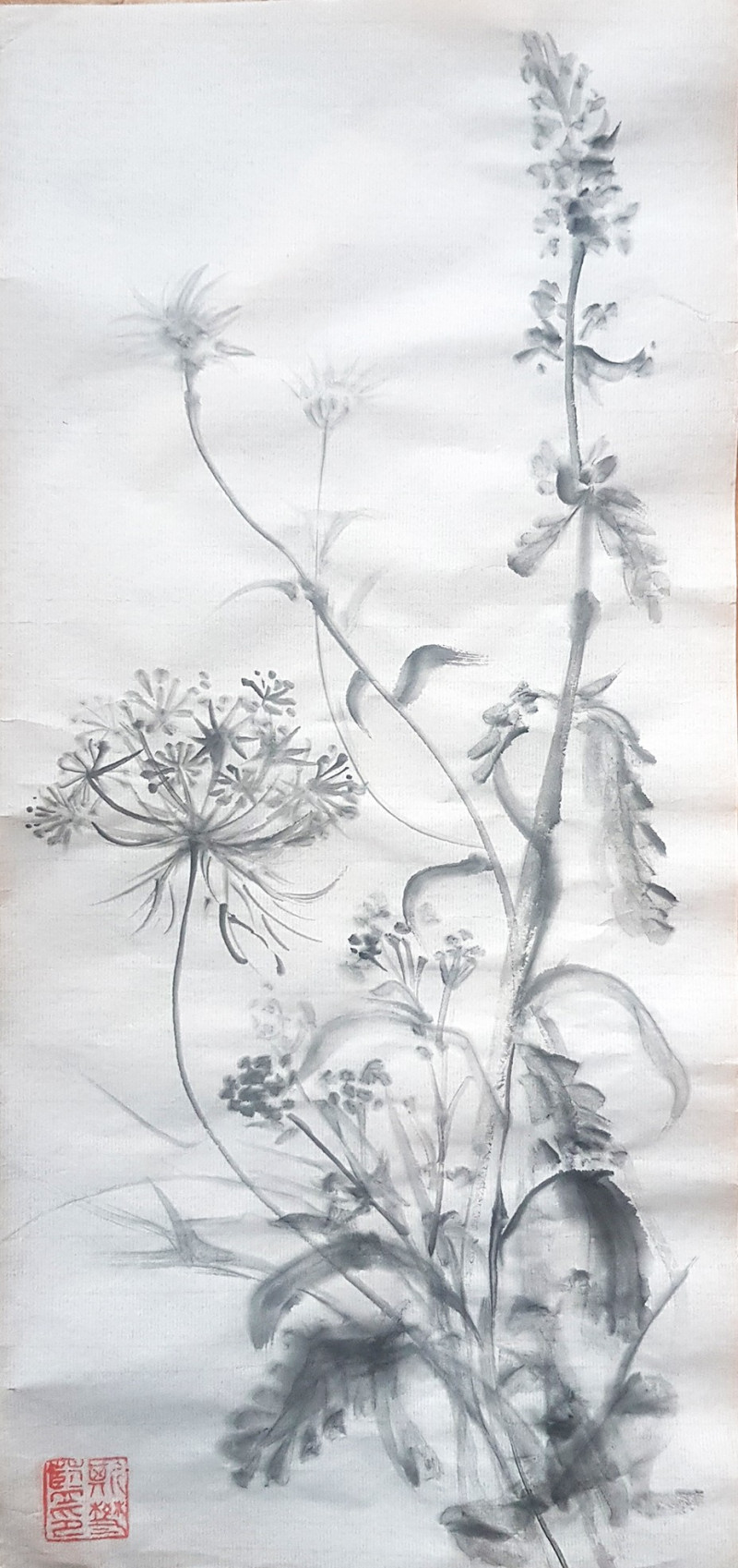 Jolanta Sereikaitė tapytas paveikslas Pievų puokštė, Gėlės , paveikslai internetu