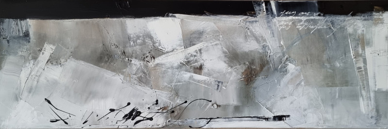 Virginijus Tamošiūnas tapytas paveikslas Po ledu, Abstrakti tapyba , paveikslai internetu