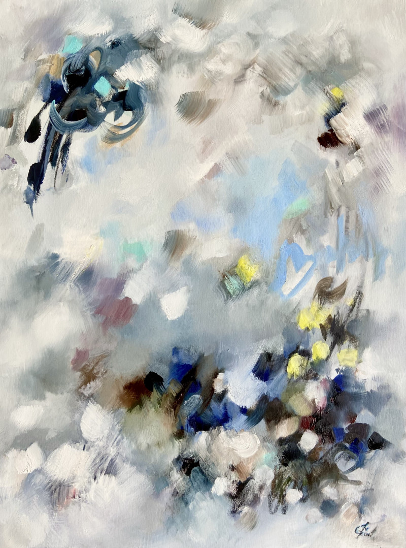 Junija Galejeva tapytas paveikslas Beribė balta, Abstrakti tapyba , paveikslai internetu