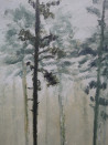 Kristina Česonytė tapytas paveikslas Miškas rūke, Peizažai , paveikslai internetu