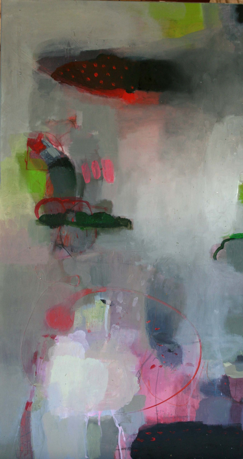 Giedra Purlytė tapytas paveikslas Rausvas, Abstrakti tapyba , paveikslai internetu