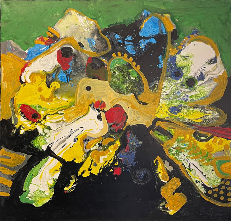 Vilius-Ksaveras Slavinskas tapytas paveikslas Netikėta vizija, Abstrakti tapyba , paveikslai internetu