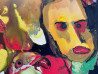 Vilius-Ksaveras Slavinskas tapytas paveikslas Pažintys I, Abstrakti tapyba , paveikslai internetu