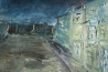 Kristina Česonytė tapytas paveikslas Senamiestis naktį, Tapyba aliejumi , paveikslai internetu