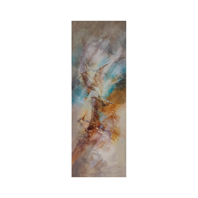 Irena Čingienė tapytas paveikslas Pajūrio vėjas III, Abstrakti tapyba , paveikslai internetu