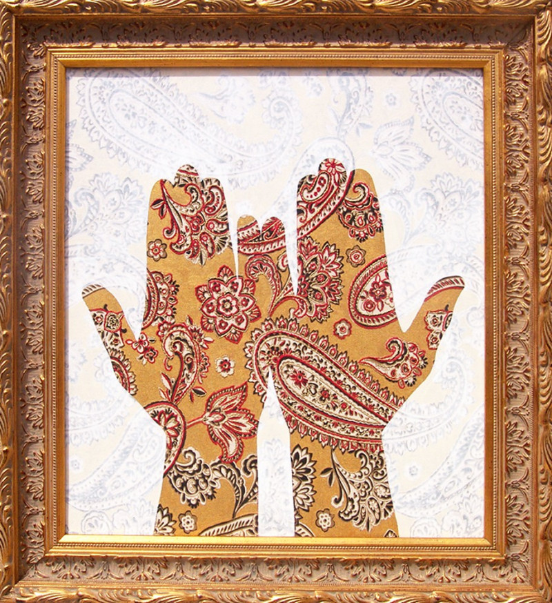 Hands Of Gold original painting by . Oil painting
