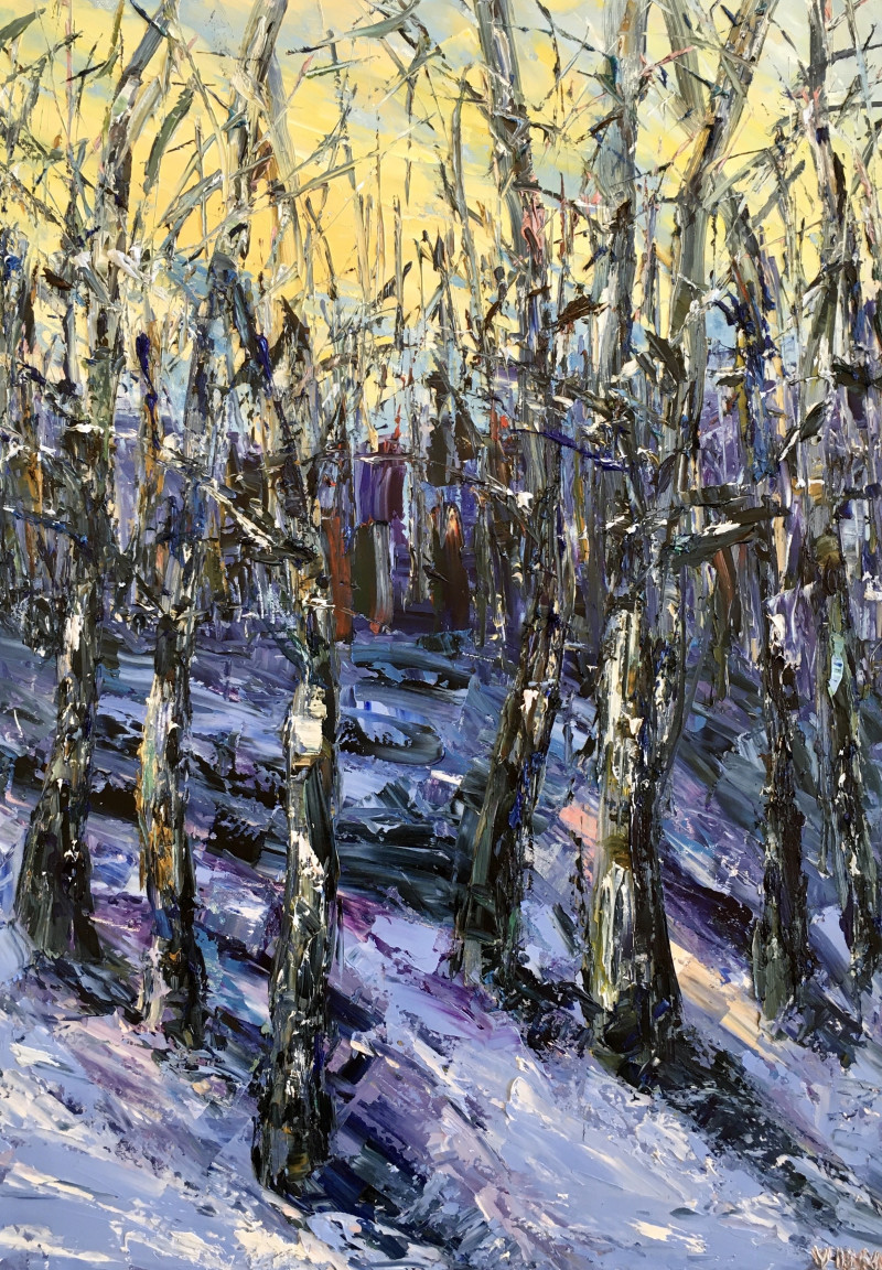 Vilma Gataveckienė tapytas paveikslas In the forest, Peizažai , paveikslai internetu