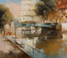 Rimantas Grigaliūnas tapytas paveikslas Biržos tiltas, Urbanistinė tapyba , paveikslai internetu