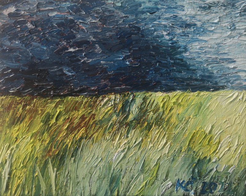 Before The Storm original painting by Kristina Česonytė. Landscapes