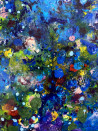 Junija Galejeva tapytas paveikslas Ekspromtas. Šventė, Abstrakti tapyba , paveikslai internetu
