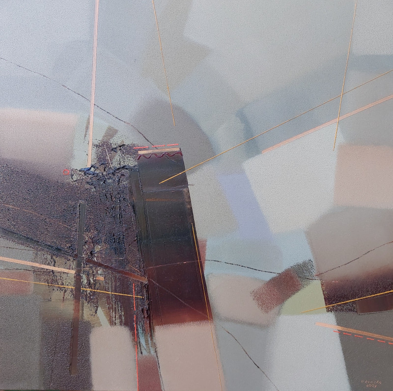 Vidmantas Zarėka tapytas paveikslas Žaidimai, Abstrakti tapyba , paveikslai internetu