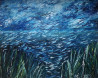 Kristina Česonytė tapytas paveikslas Dangus maišosi su žeme, Peizažai , paveikslai internetu