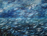 The Sky Mixes With The Earth original painting by Kristina Česonytė. Landscapes
