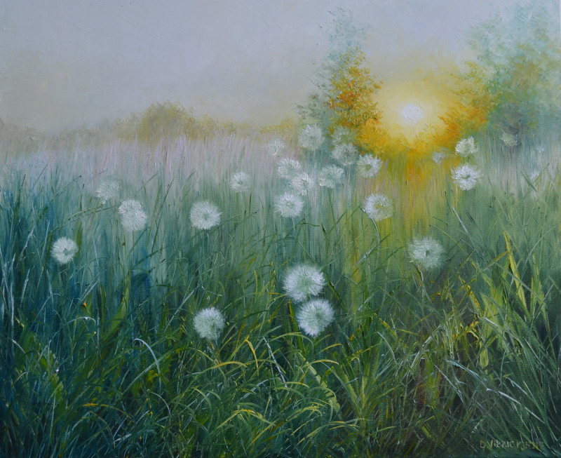 Danutė Virbickienė tapytas paveikslas Į saulę, Žolynų kolekcija , paveikslai internetu