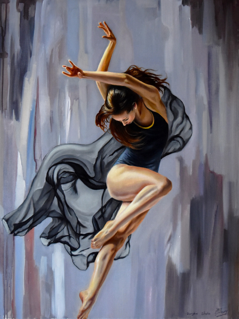 Serghei Ghetiu tapytas paveikslas THE BEAUTY OF DANCE VI, Šokis ir muzika , paveikslai internetu