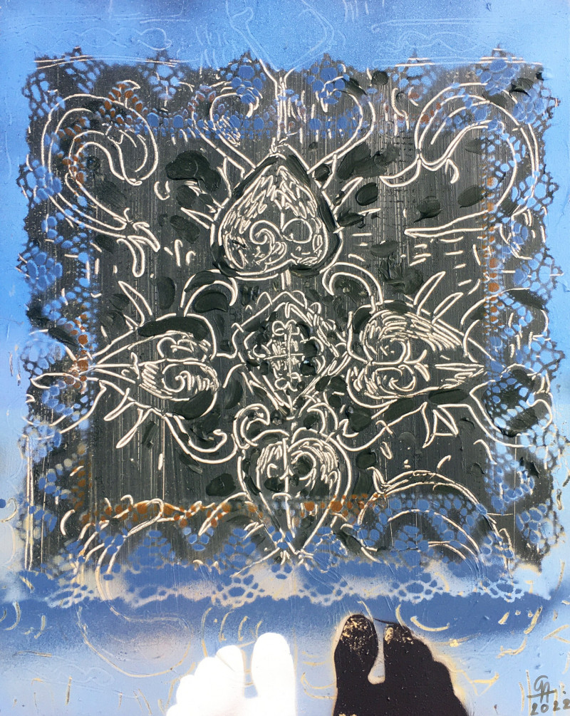 Gražvyda Andrijauskaitė tapytas paveikslas Ant kilimėlio, Ramybe dvelkiantys , paveikslai internetu