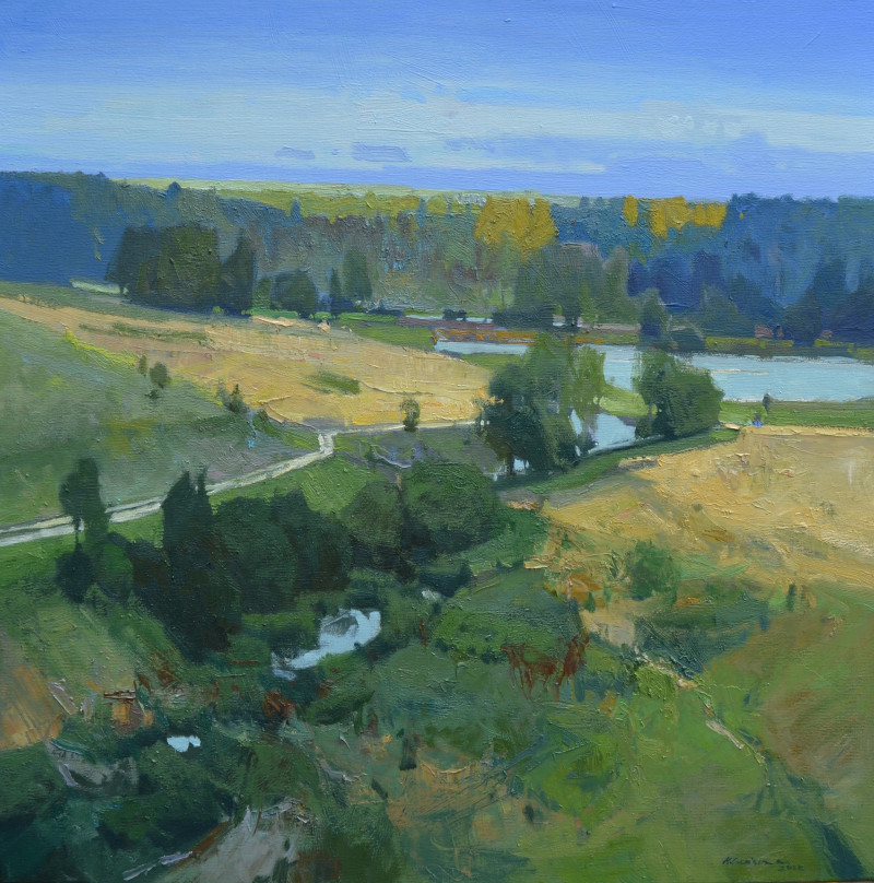 Summer Ends original painting by Vytautas Laisonas. Landscapes