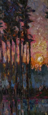 Simonas Gutauskas tapytas paveikslas Miško ežeras, Peizažai , paveikslai internetu