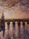 Simonas Gutauskas tapytas paveikslas Tiltas per upę, Peizažai , paveikslai internetu