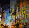 Aleksandr Jerochin tapytas paveikslas Miesto šviesos, Urbanistinė tapyba , paveikslai internetu
