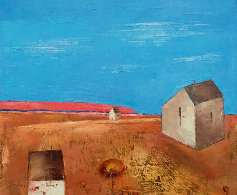Kęstutis Jauniškis tapytas paveikslas Peizažas 46, Peizažai , paveikslai internetu