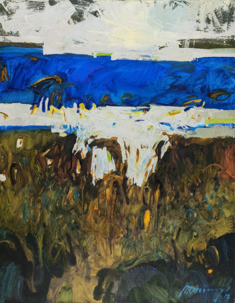 Ramūnas Dagys tapytas paveikslas Pakrantė, Abstrakti tapyba , paveikslai internetu