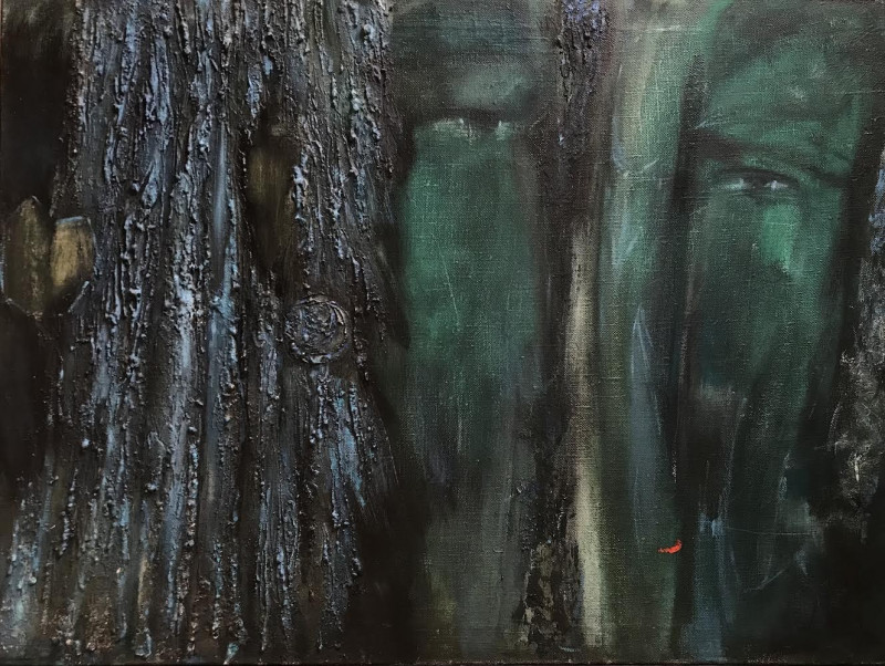 Leonid Bagriy tapytas paveikslas Išvarymas iš rojaus, Abstrakti tapyba , paveikslai internetu
