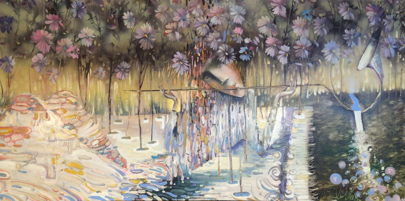 Alvydas Venslauskas tapytas paveikslas Gėlėtas kilimas, Galerija , paveikslai internetu