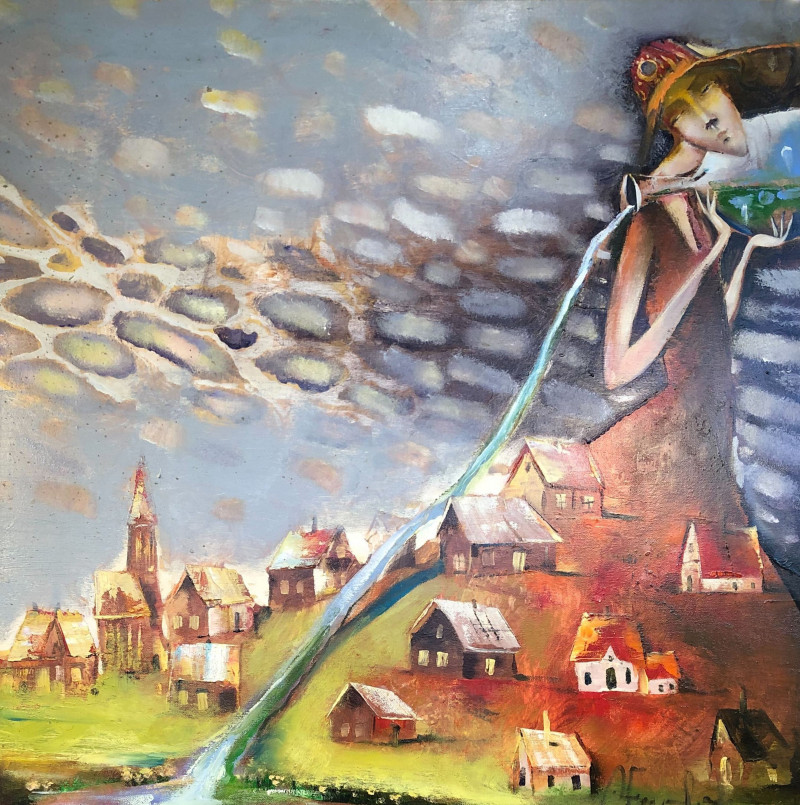 Alvydas Venslauskas tapytas paveikslas Vandenė, Išlaisvinta fantazija , paveikslai internetu