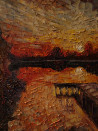 Simonas Gutauskas tapytas paveikslas Lieptas, Peizažai , paveikslai internetu