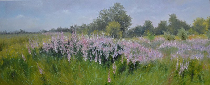 Remember the Summer original painting by Danutė Virbickienė. Flowers