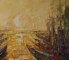 Simonas Gutauskas tapytas paveikslas Uostelis I , Peizažai , paveikslai internetu