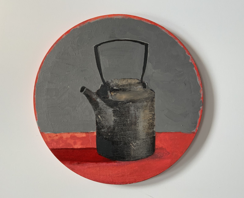 Teapot No 12 original painting by Miglė Kosinskaitė. Still-Life
