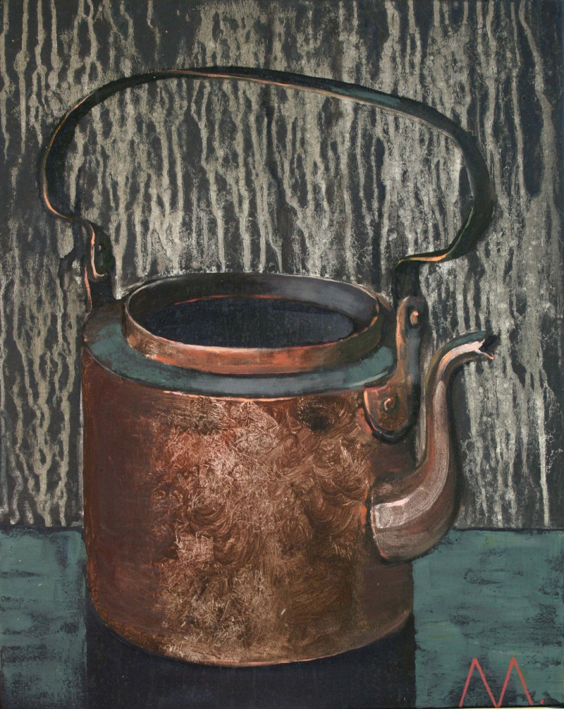 Teapot No 13 original painting by Miglė Kosinskaitė. Still-Life