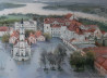 Aleksandras Lysiukas tapytas paveikslas Kauno panorama, Urbanistinė tapyba , paveikslai internetu