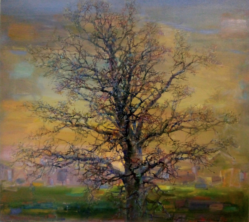 Oak Tree original painting by Jonas Šidlauskas. Splash Of Colors