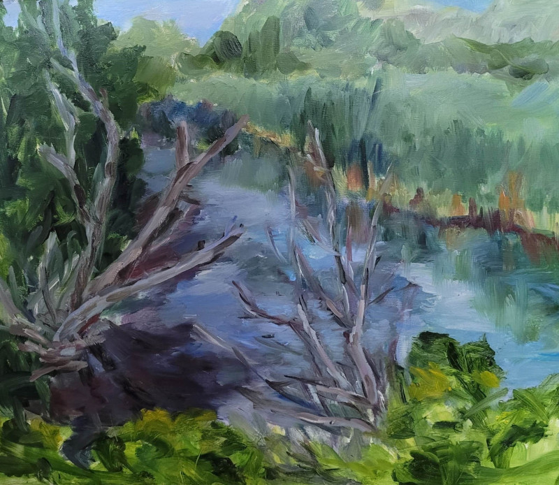 In The Swamp original painting by Birutė Ašmonienė. Landscapes