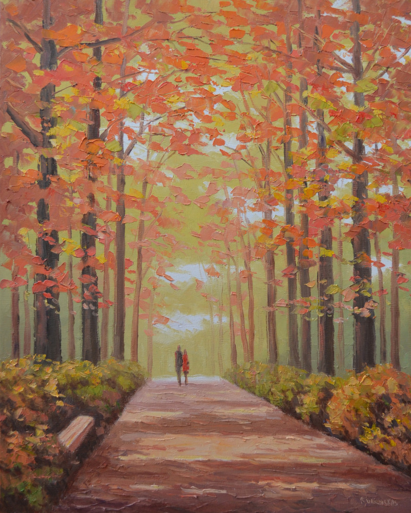 Sunny Days original painting by Rimantas Virbickas. Paintings With Autumn