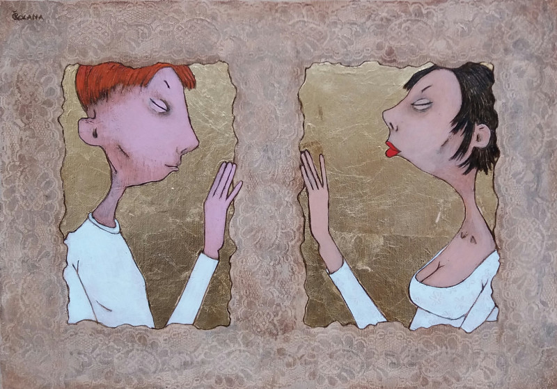 Rolana Čečkauskaitė tapytas paveikslas Begalinė meilė, Ramybe dvelkiantys , paveikslai internetu